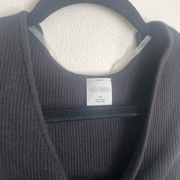 WILD FABLE knit tie crop top - Picture 2 of 2